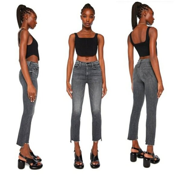 💕MOTHER💕 The Insider Crop Step Fray Jeans ~ Save Your Soul 33 NWT - Picture 2 of 16